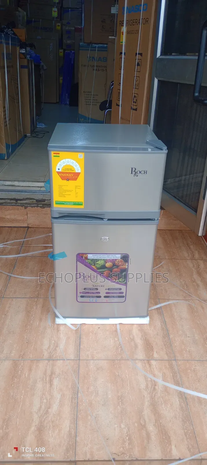 Roch Table Top 2 Door Fridge/80 Liters