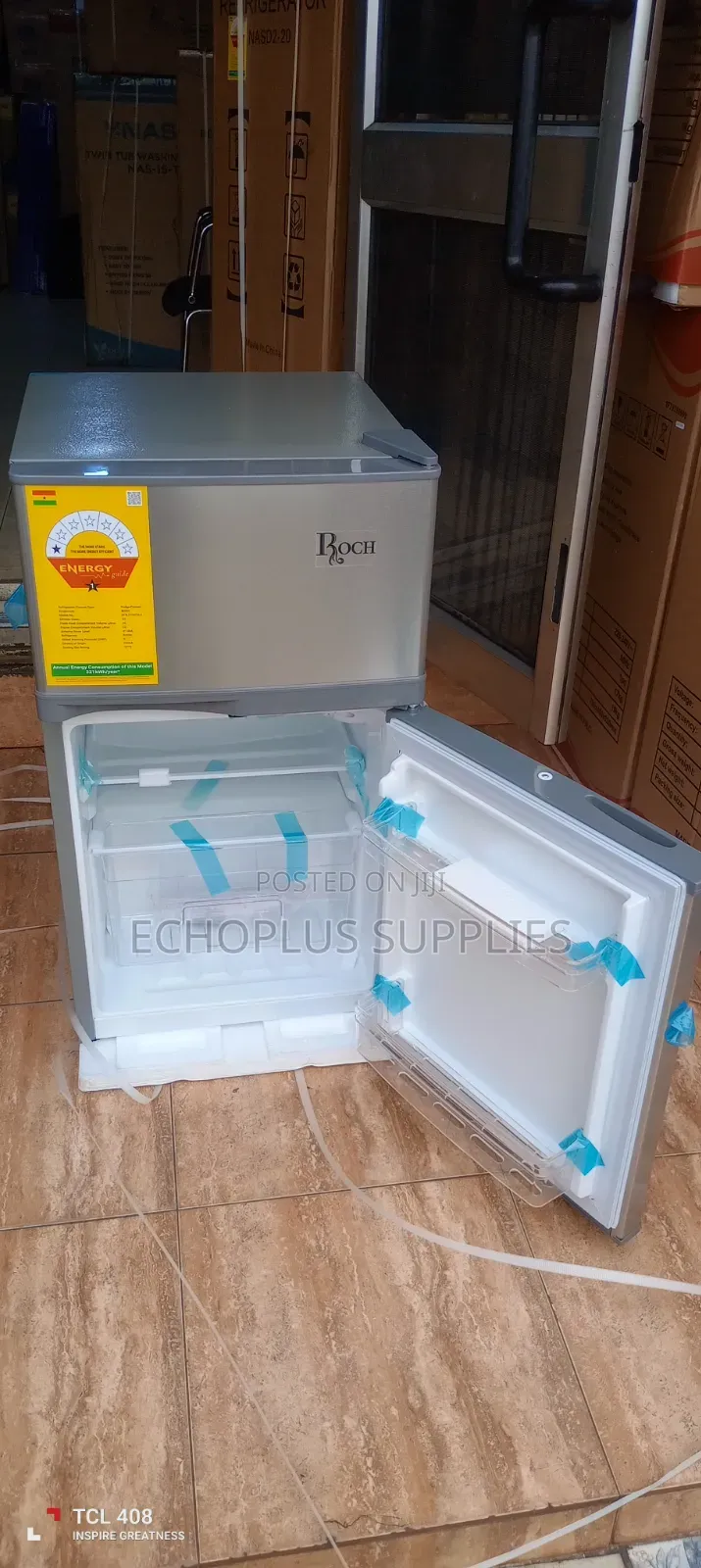 Roch Table Top 2 Door Fridge/80 Liters