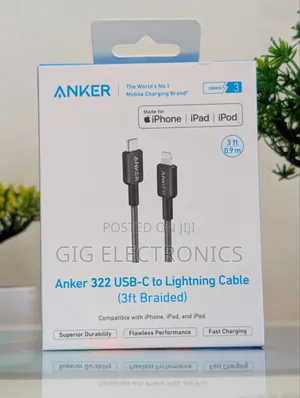 Anker 322 USB-C to Lightning Cable 3Ft