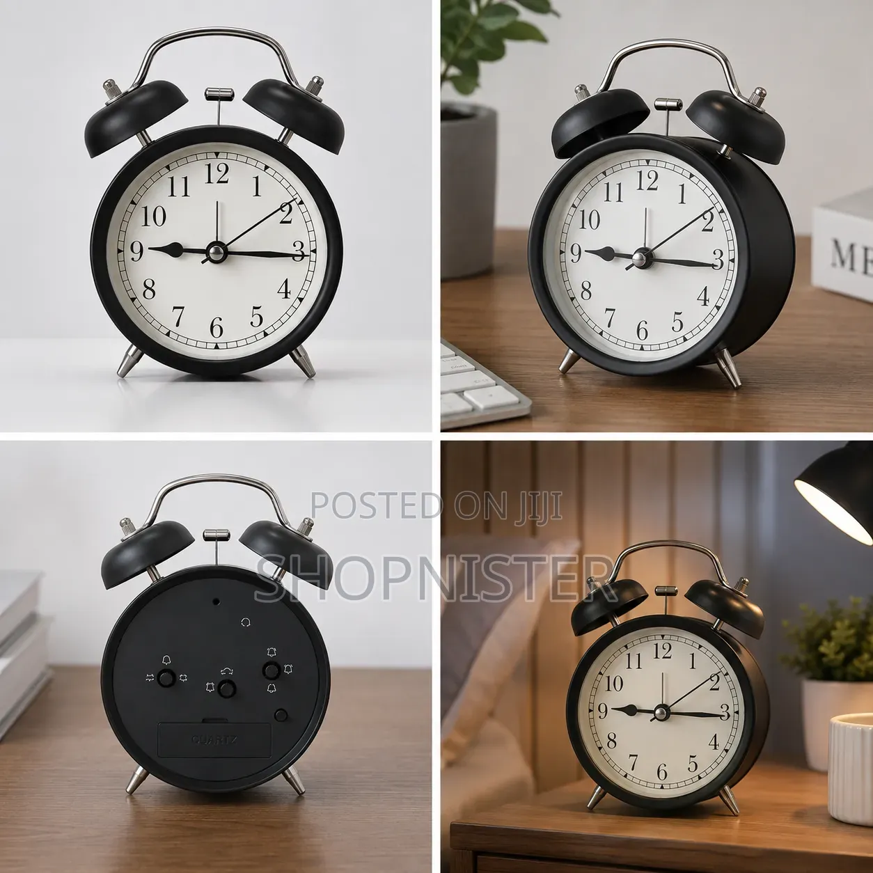 Classic Twin Bell Retro Alarm Clock