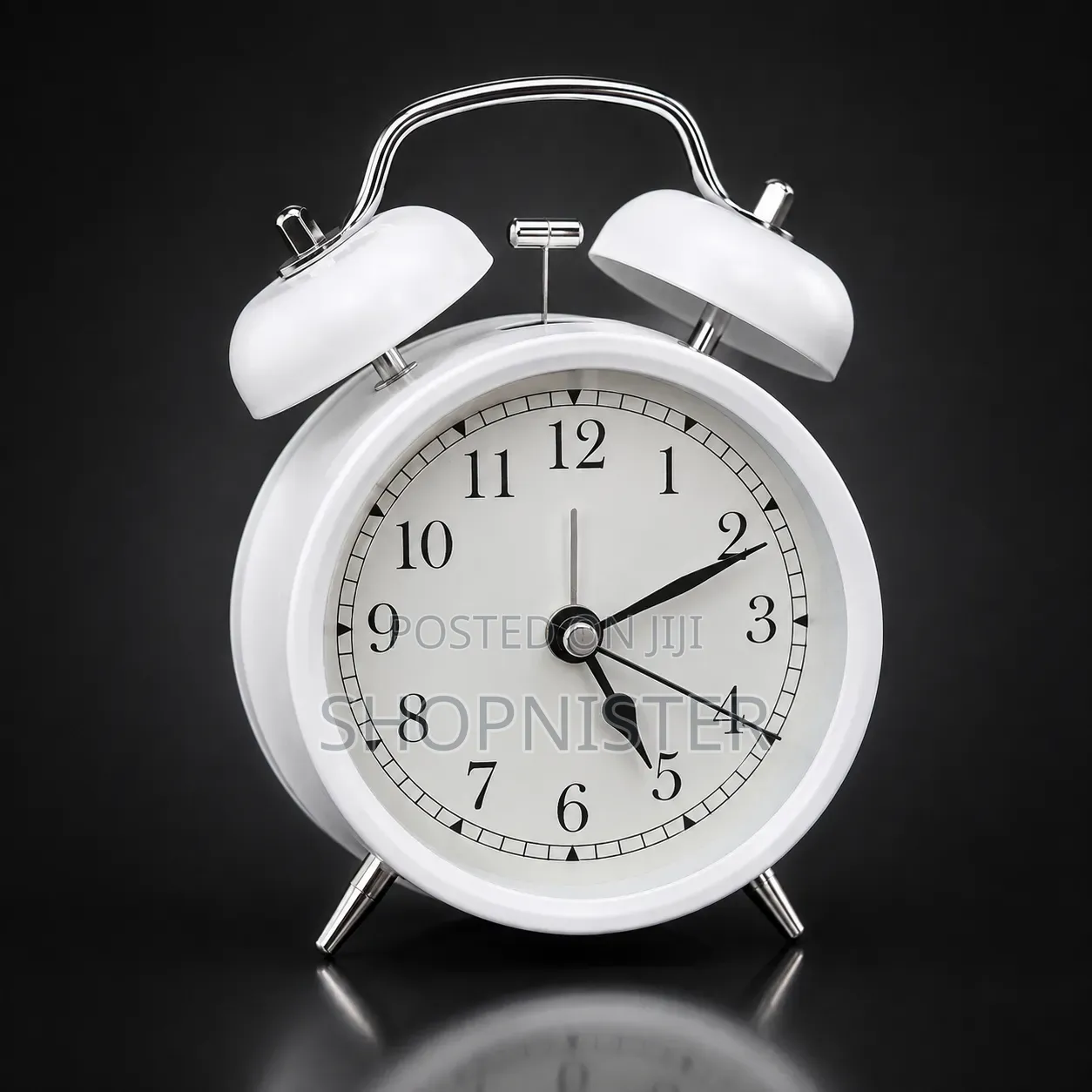 Vintage Black White Bedside Clock