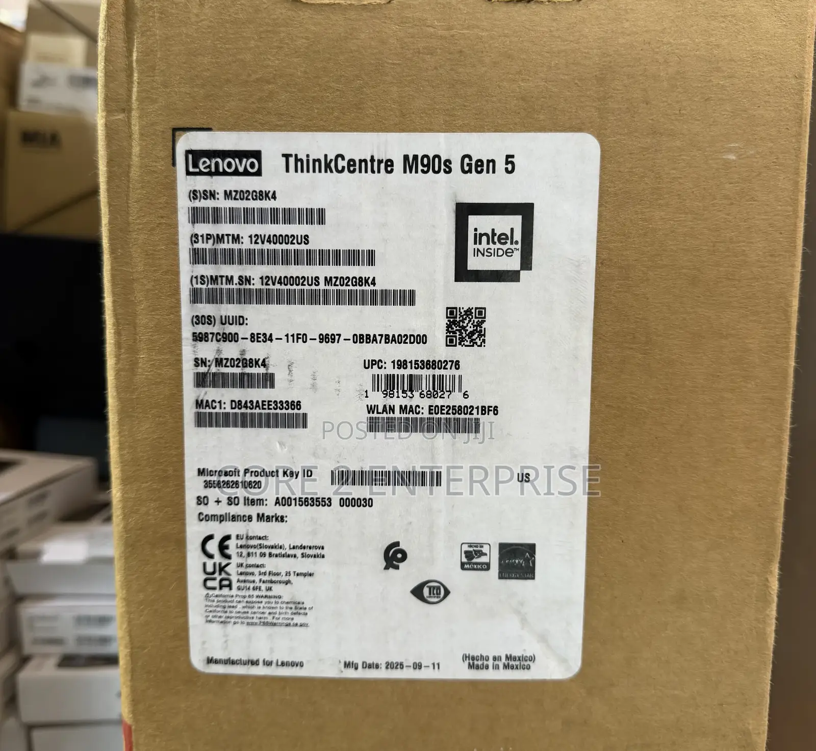 New Desktop Computer Lenovo ThinkCentre 24 16GB Intel Core i7 SSD 512GB