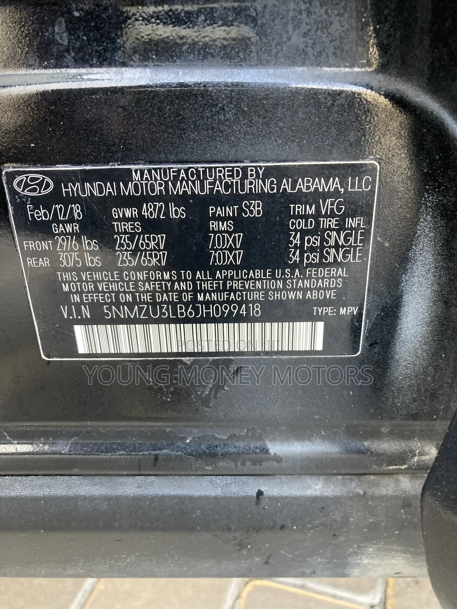Hyundai Santa Fe 2018 Black