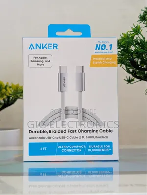 Anker Zolo USB C to USB C Cable, Full-Speed 240W Charging Cable 6Ft