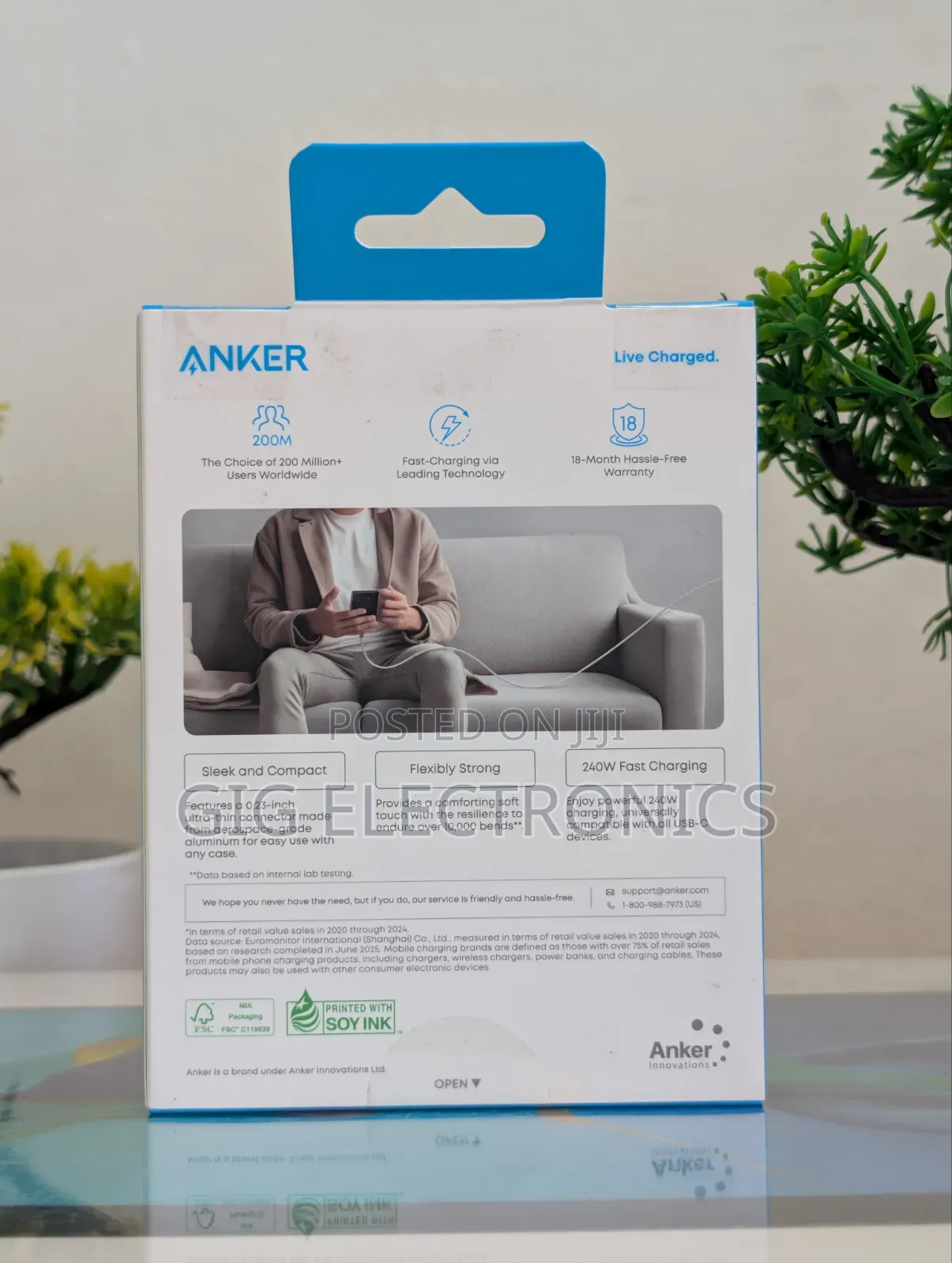 Anker Zolo USB C to USB C Cable, Full-Speed 240W Charging Cable 6Ft