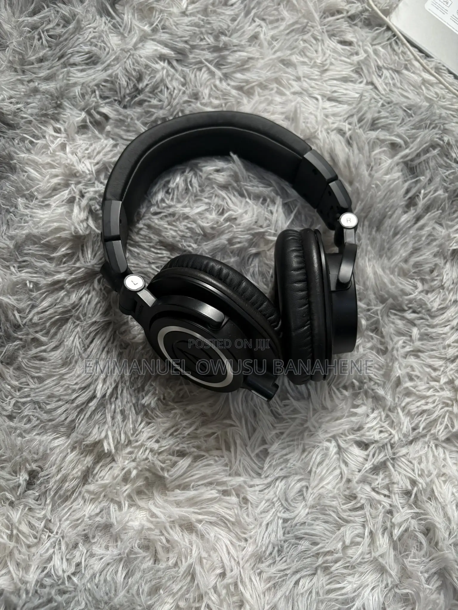 Audio-Technica Ath-M50x Professional Studio Monitor Headphones, Black