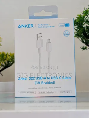 Anker 322 USB-A to USB-C Charging Cable, 3ft
