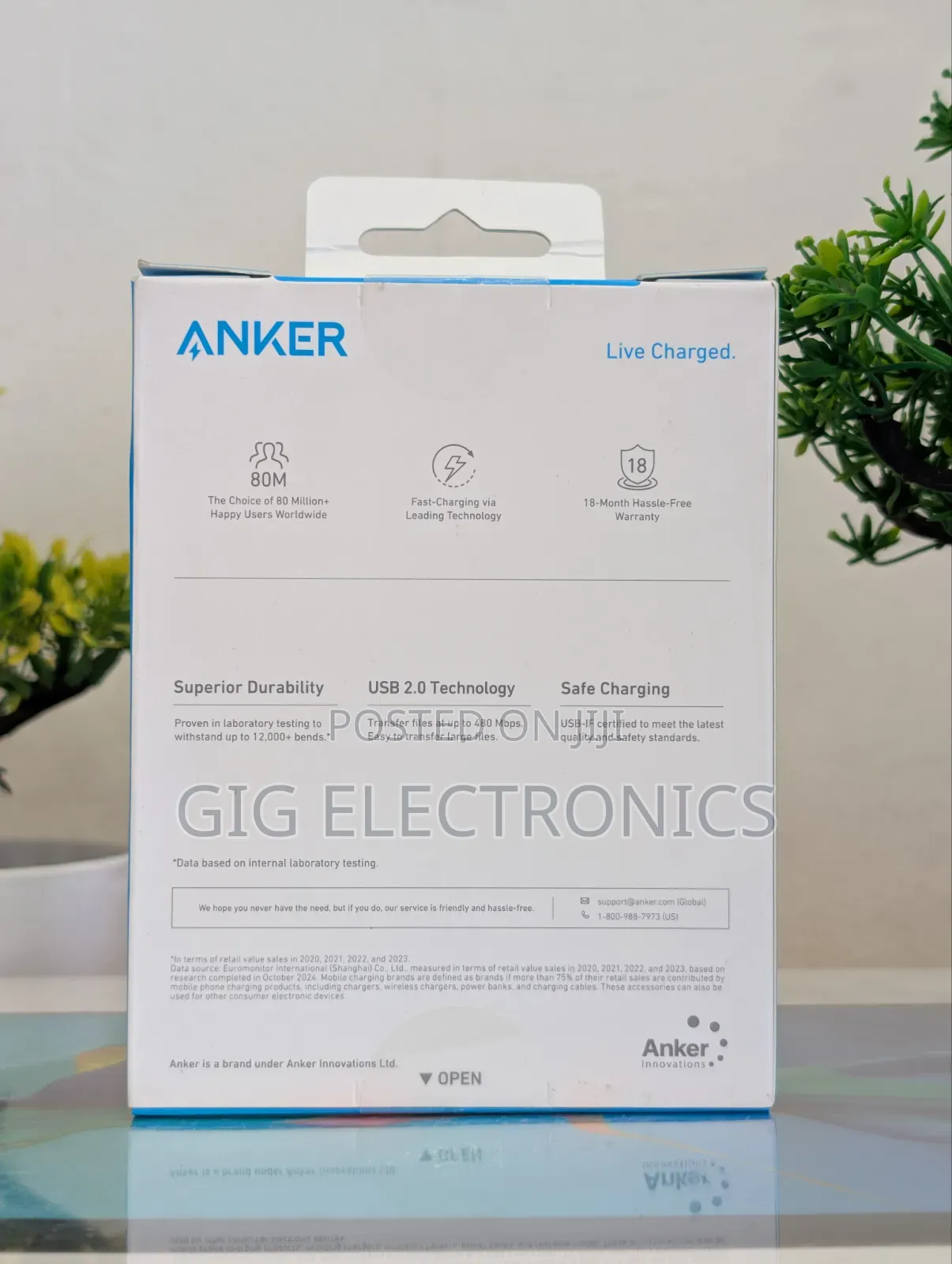 Anker 322 USB-A to USB-C Charging Cable, 3ft