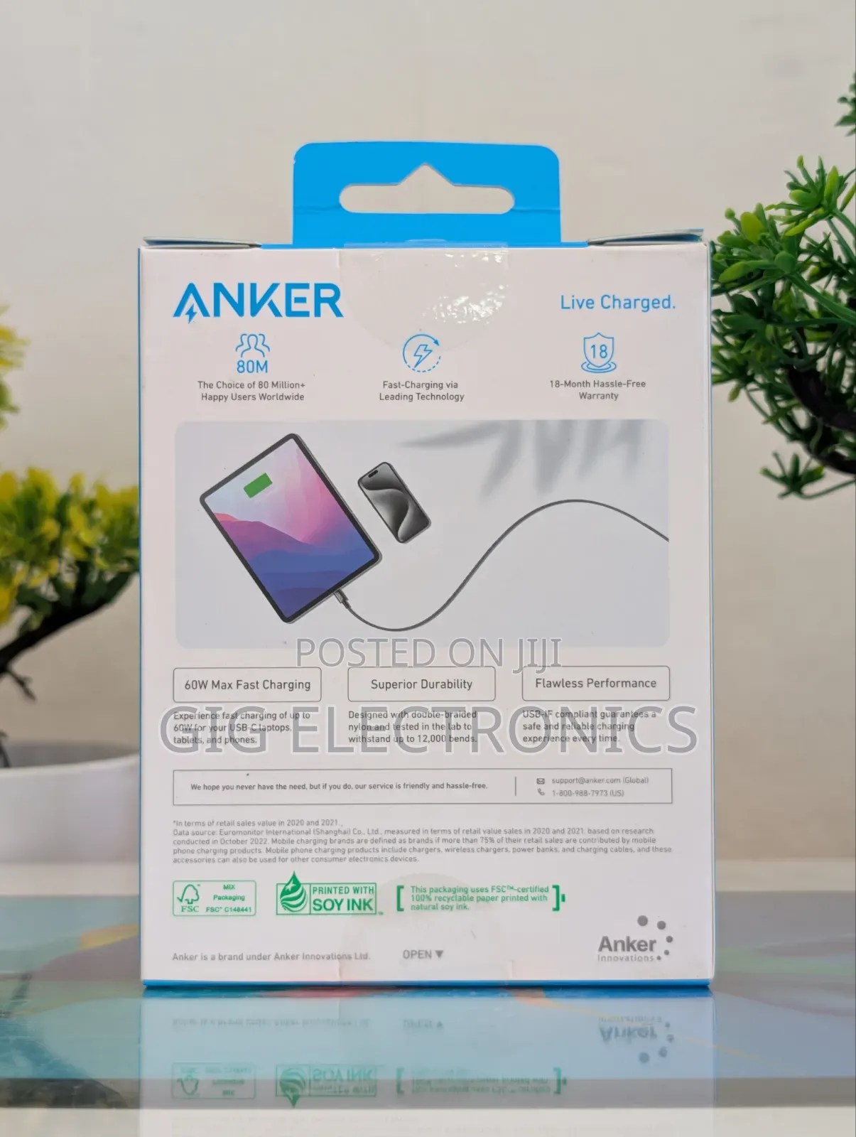 Anker USB-C to USB-C 3.0 Cable (3ft/0.9m)
