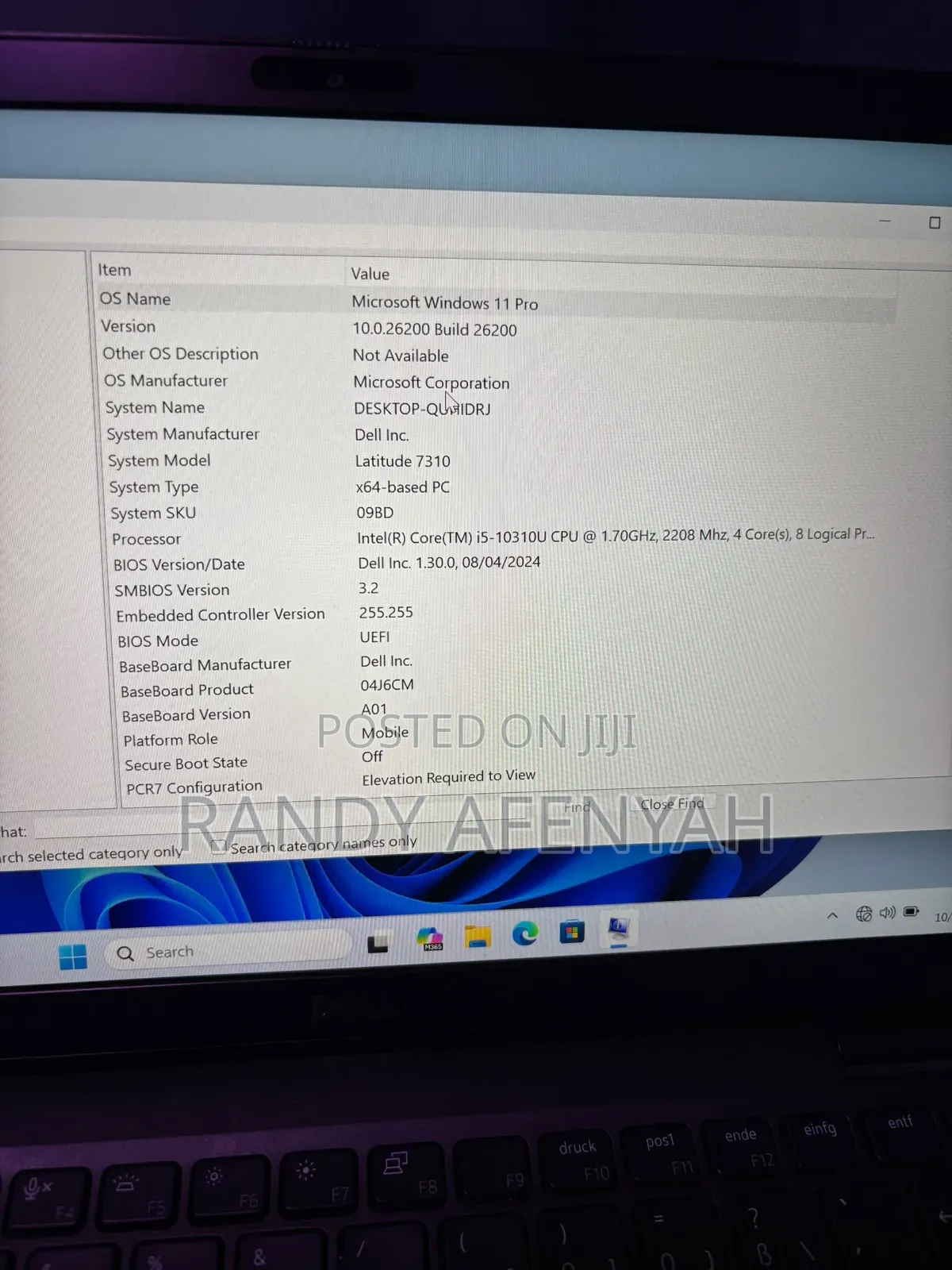 Laptop Dell Latitude 7310 16GB Intel Core i5 SSD 256GB