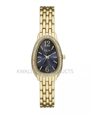 Folio Women's Gold-Tone Link Bracelet Watch