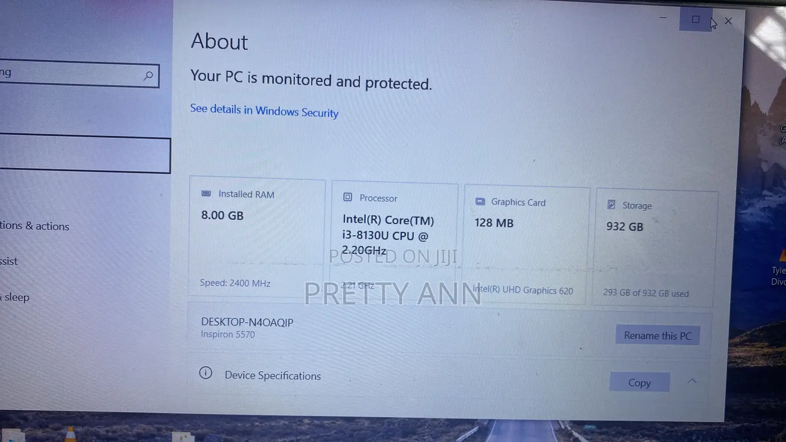 Laptop Dell Inspiron 15 8GB Intel Core i3 HDD 1T