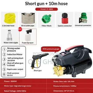 High-Pressure Washer Machine 3000W Portable Household Use