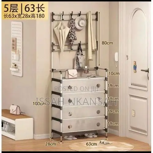 Multipurpose Coat and Dust Proof Shoes Rack