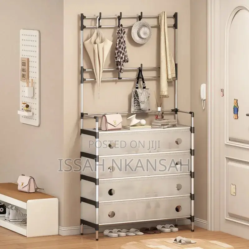 Multipurpose Coat and Dust Proof Shoes Rack