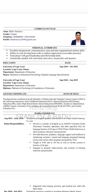 Manufacturing CV