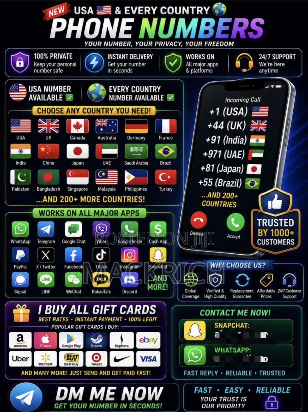 Foreign WhatsApp Account
