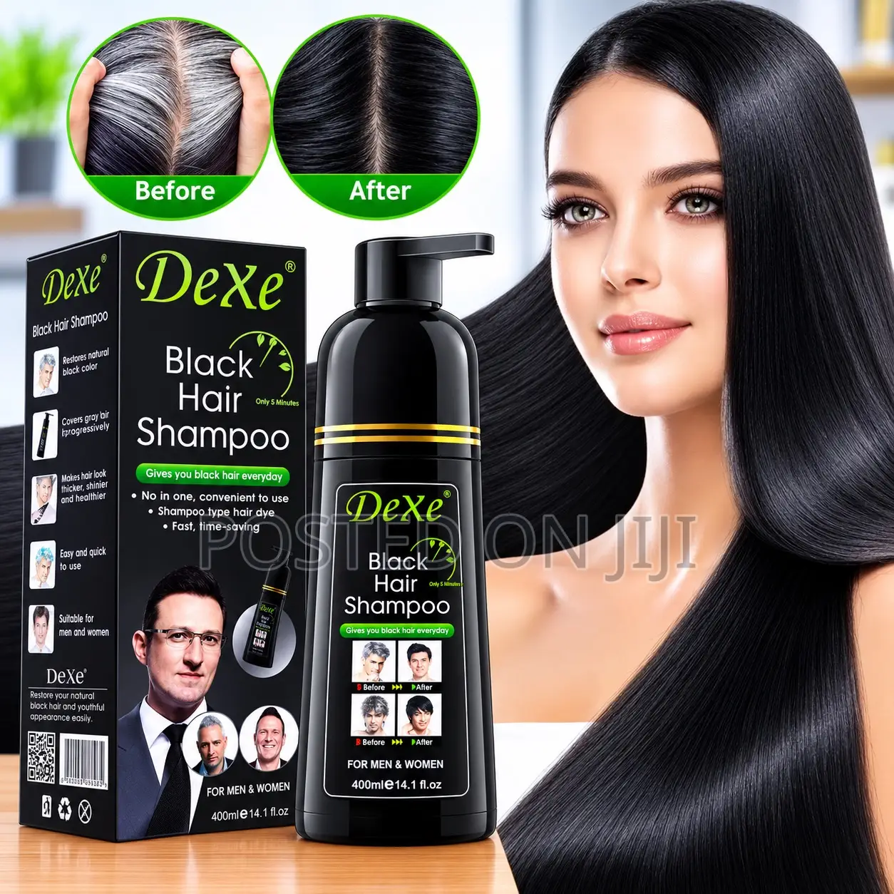 Black Hair Dye Shampoo