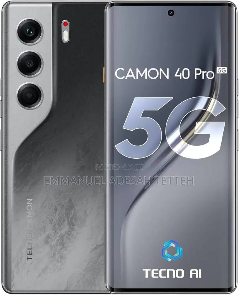 New Tecno Camon 40 Pro 5G 256 GB Black