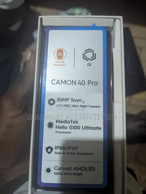 New Tecno Camon 40 Pro 5G 256 GB Black