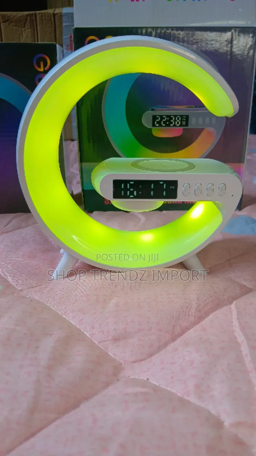 Bluetooth Speaker + Clock + Wireless Charger