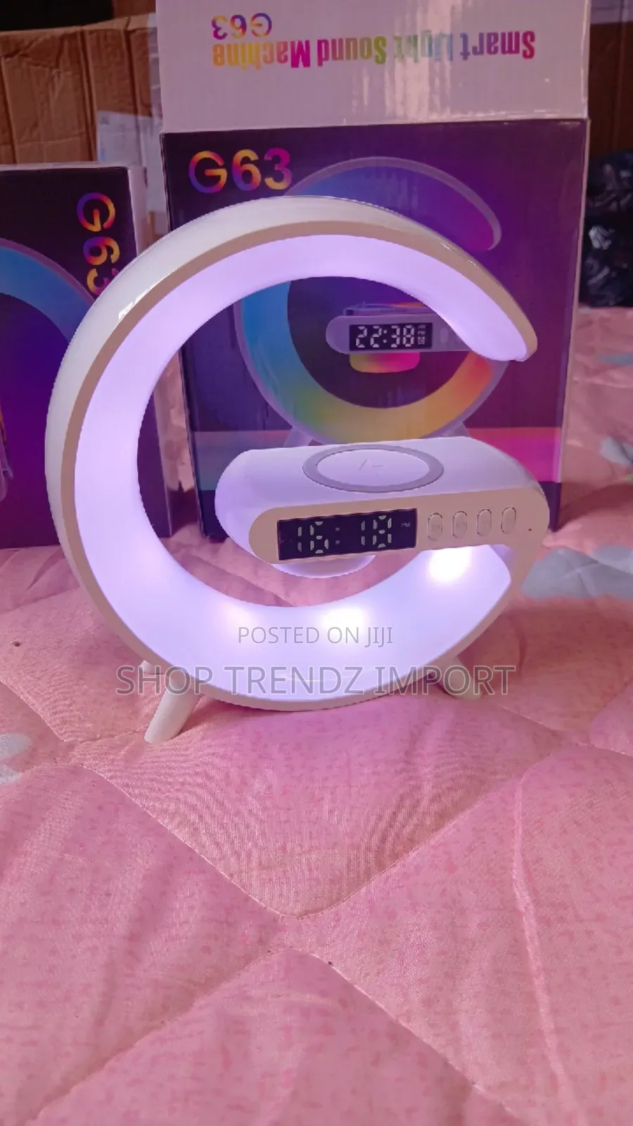 Bluetooth Speaker + Clock + Wireless Charger