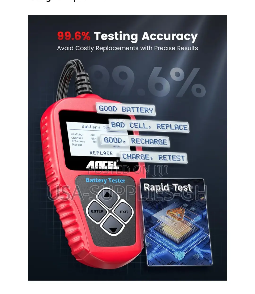 ANCEL BA101 Car Battery & Alternator Tester From USA