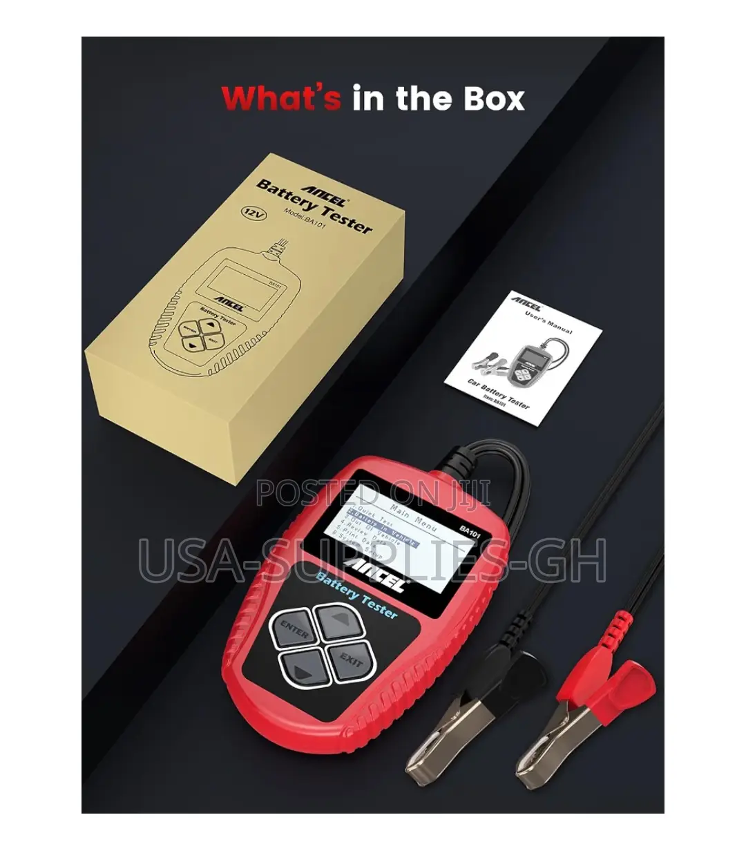 ANCEL BA101 Car Battery & Alternator Tester From USA