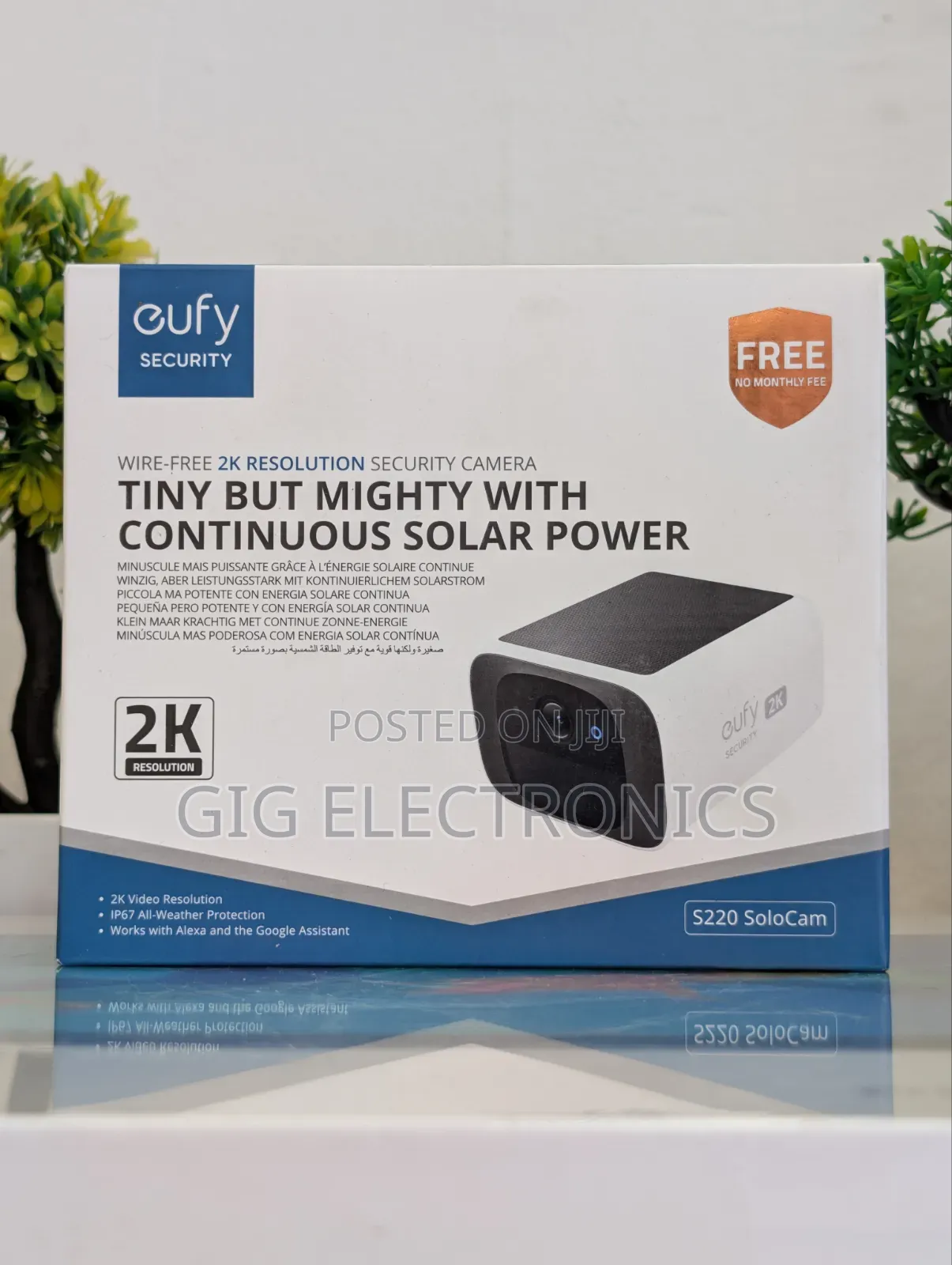 Eufy Security SoloCam S220 Solar-Powered Battery Camera