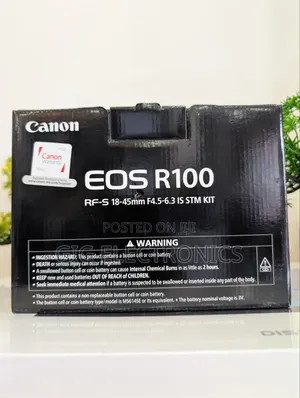 Canon EOS R100 Mirrorless Camera With 18-45mm Lens