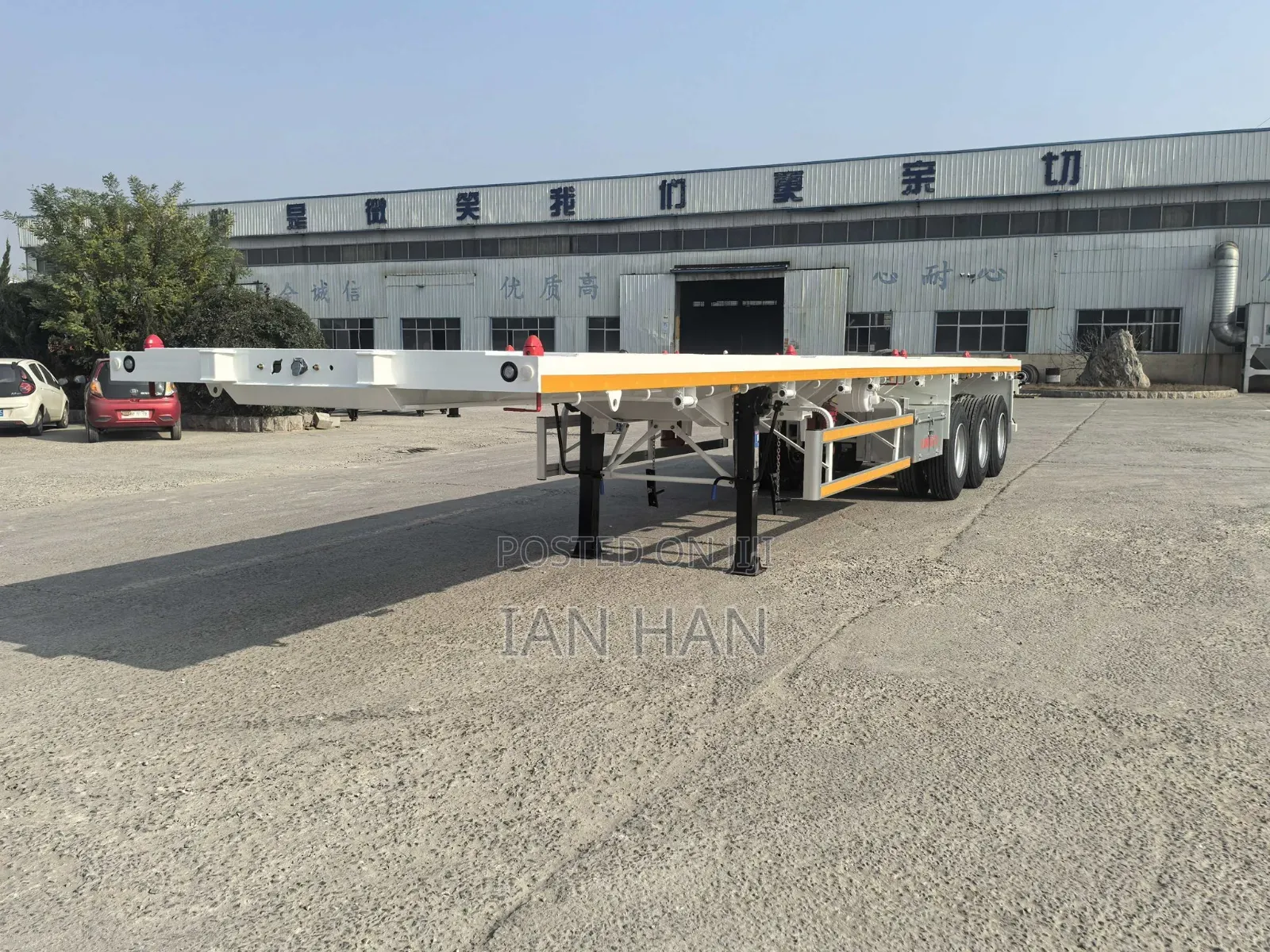 Factory New 3 Axles Flatbed Trailer