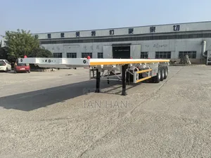 Factory New 3 Axles Flatbed Trailer