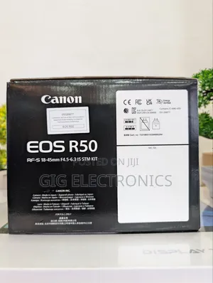 Canon EOS R50 Mirrorless Camera With 18-45mm Lens (Black)