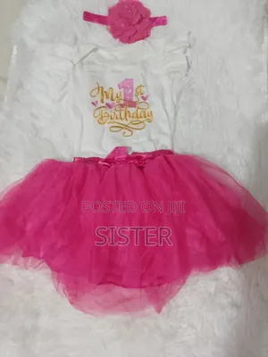 Baby Girls One Year Birthday Outfit
