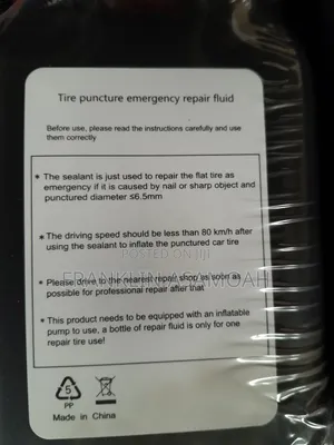 Emergency Tyre Inflator With Sealant