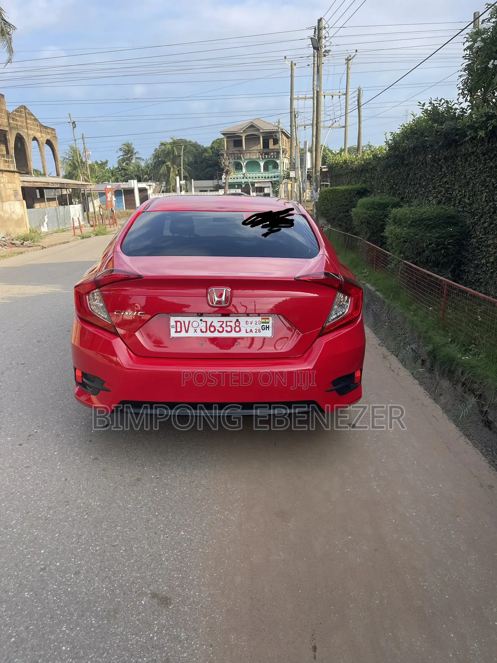 Honda Civic LX-P 2dr Coupe (2.0L 4cyl) 2017 Red