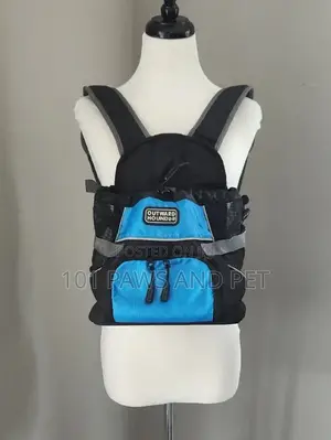 Outward Hound Blue and Black Hands-Free Front/ Back Pet Carrier