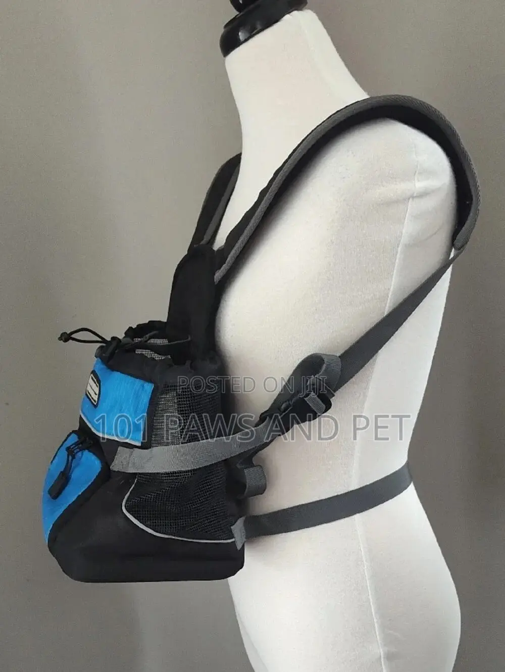 Outward Hound Blue and Black Hands-Free Front/ Back Pet Carrier