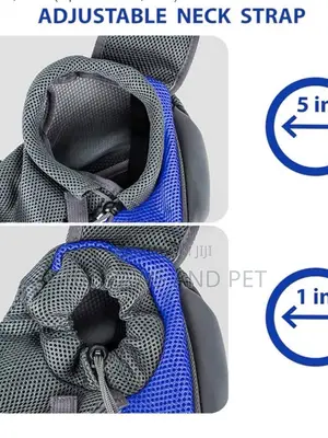 Pink Gray Pet Sling Carrier - Hands-Free Small Dog Cat Carrier