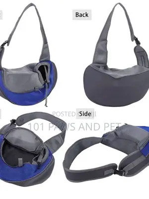 Pink Gray Pet Sling Carrier - Hands-Free Small Dog Cat Carrier
