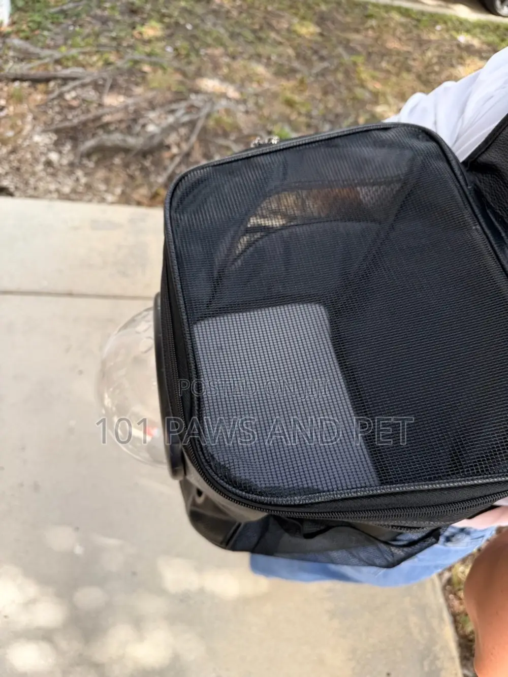 Black‎ Pet Backpack Carrier With Bubble Window Travel Carrier