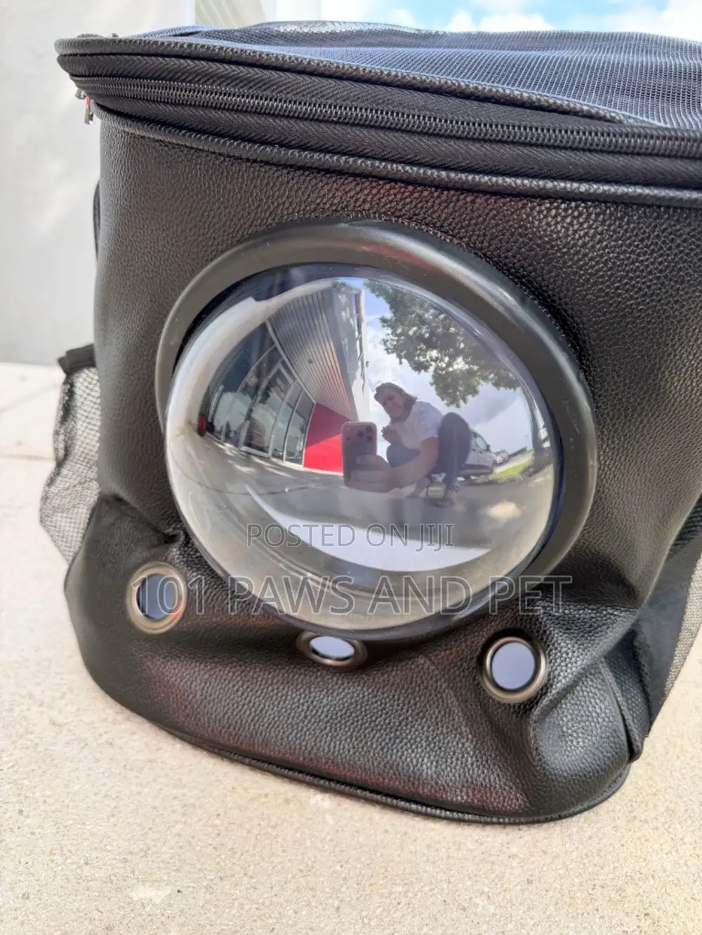 Black‎ Pet Backpack Carrier With Bubble Window Travel Carrier