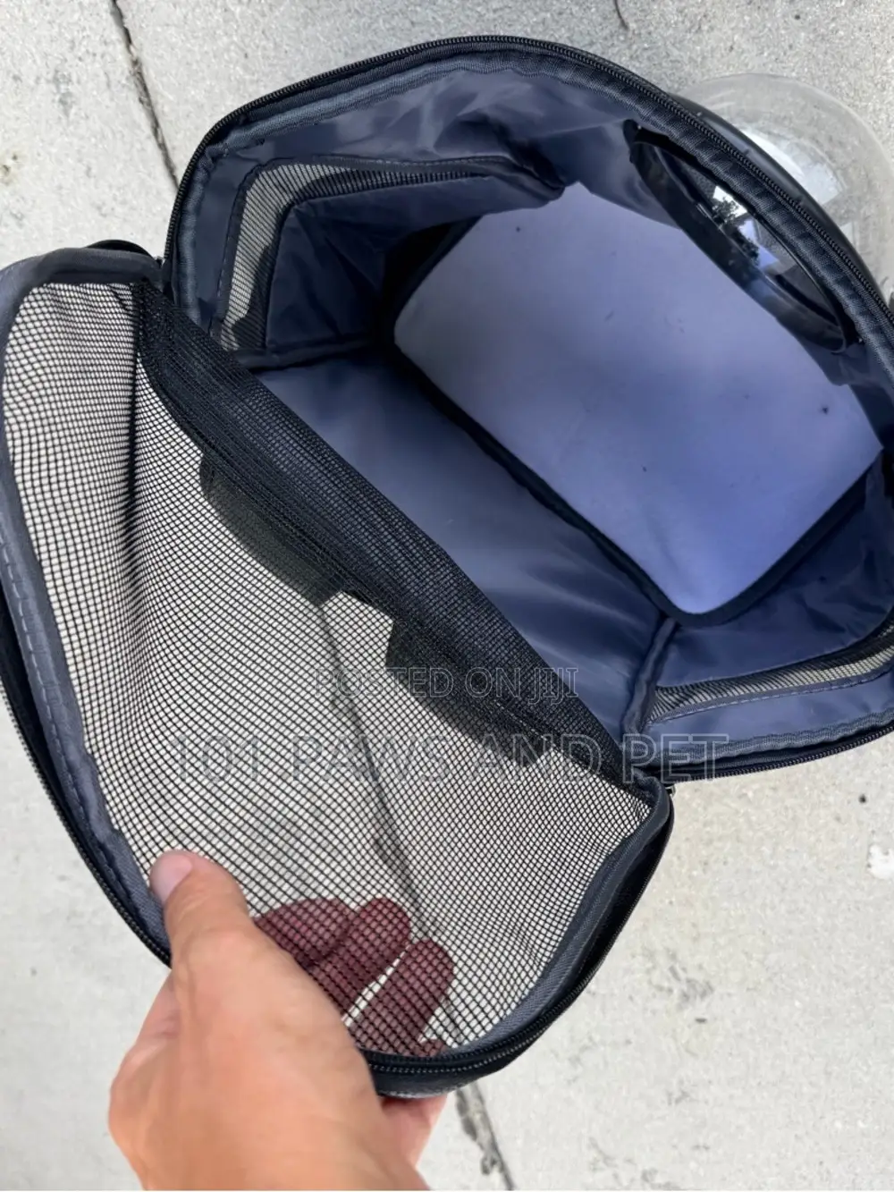 Black‎ Pet Backpack Carrier With Bubble Window Travel Carrier