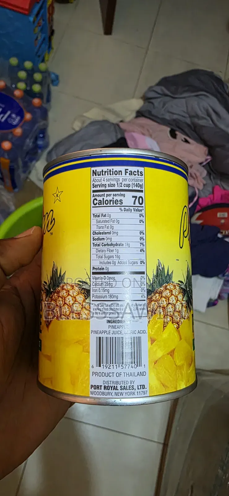 Port Royal Premium Pineapple Tidbits From USA