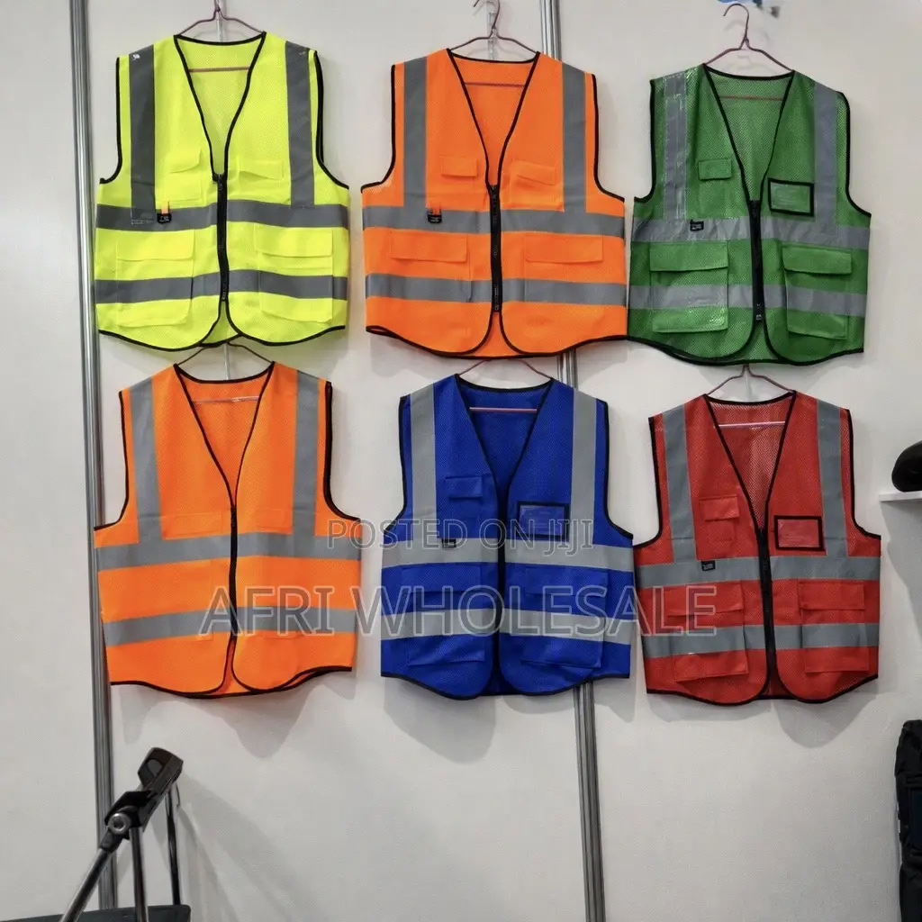 Reflective Safety Vest Jacket HIGH QUALITY All Colours REFLECTORS