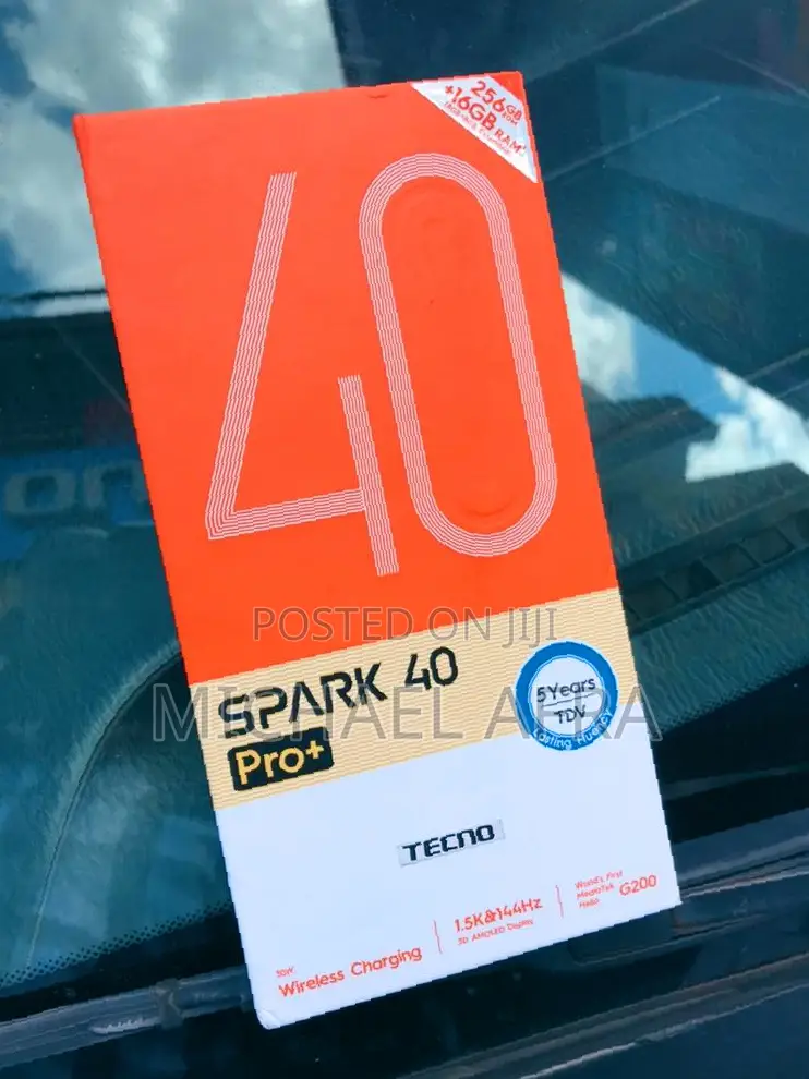 New Tecno Spark 40 Pro+ 256 GB Black