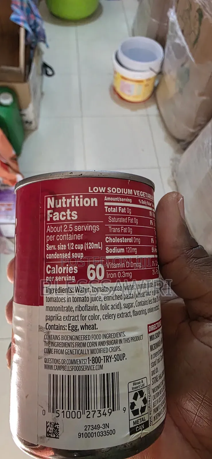 Campbell's Vegetarian Vegetable Soup Canned Condensed From USA