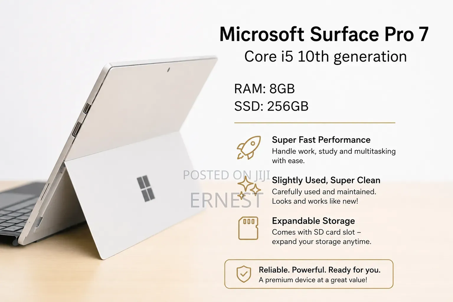 Laptop Microsoft Surface Pro 8GB Intel Core i5 SSD 256GB