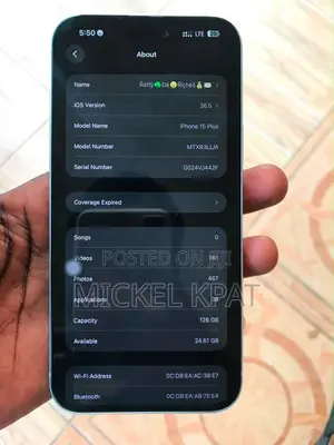 Apple iPhone 15 Plus 128 GB White