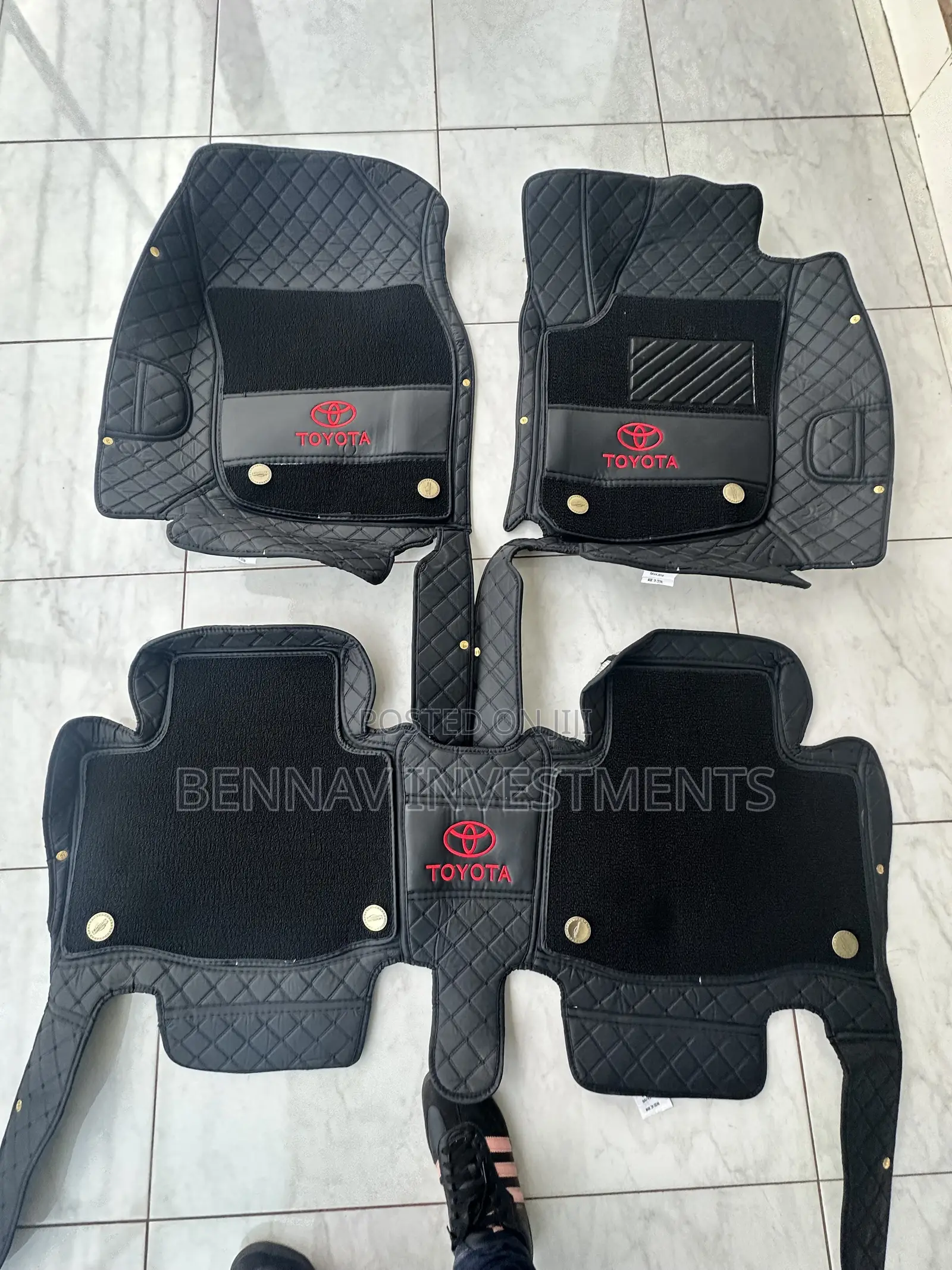 5D Premium Quality Leather Floor Mat/Carpet - Toyota RAV4 2019 to 2025